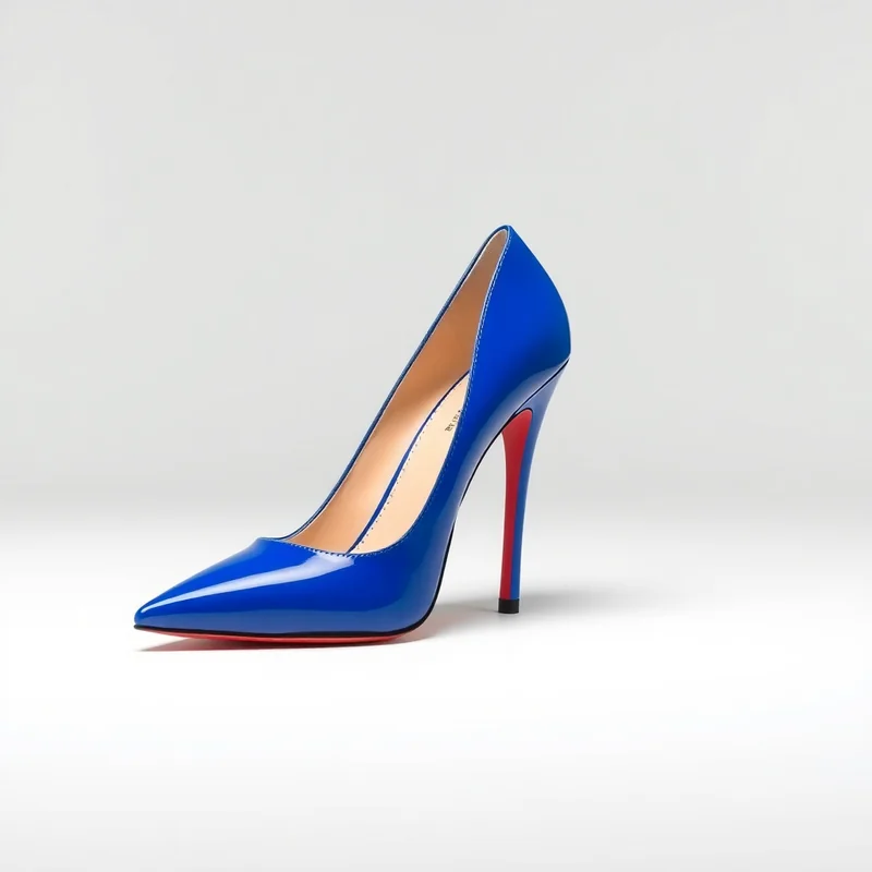 Scarpin Salto Alto Azul