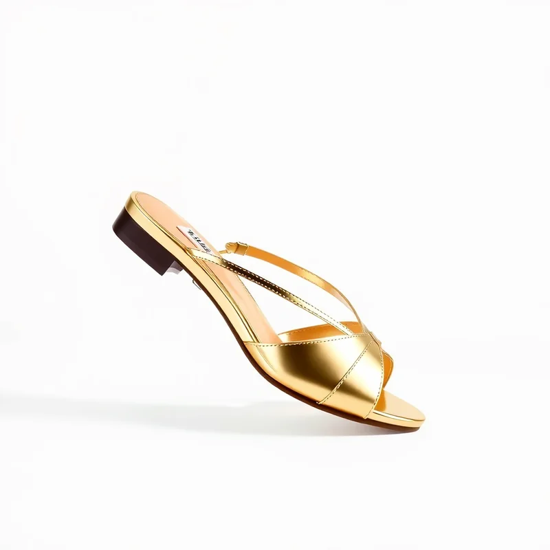 Chinelo Slide Dourado