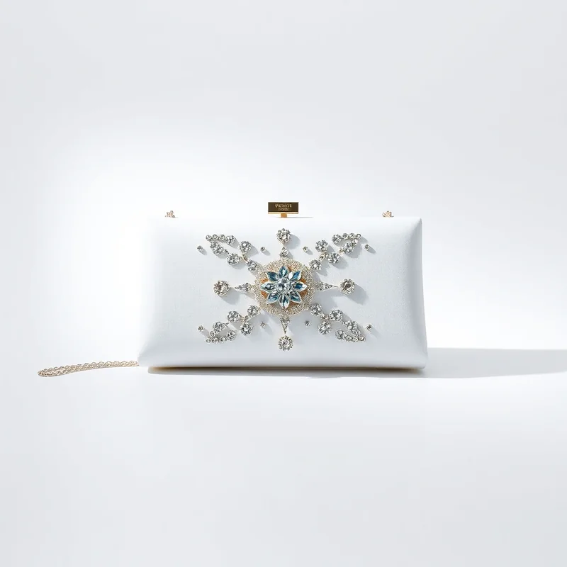 Clutch Strass Prata