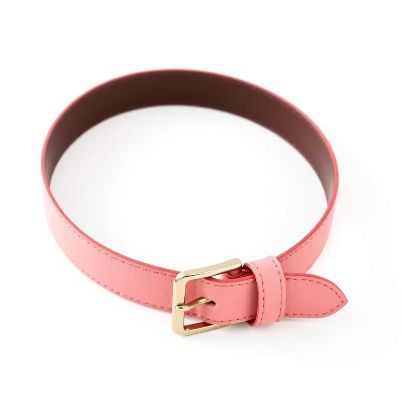 Cinto Camurca Rosa Claro