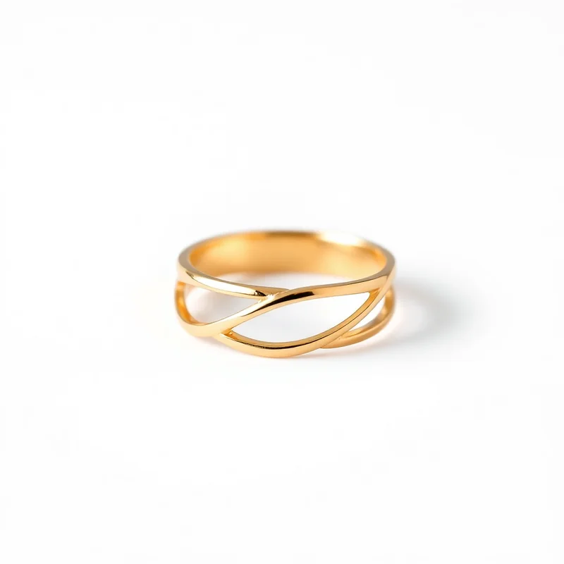 Anel Solitario Dourado