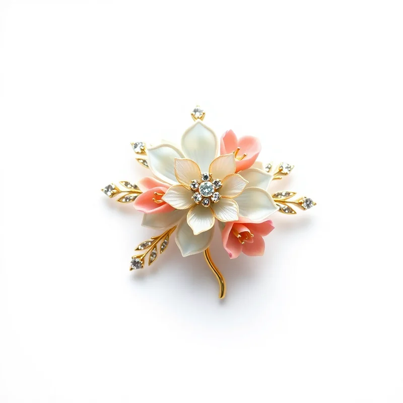 Broche Floral Esmalte