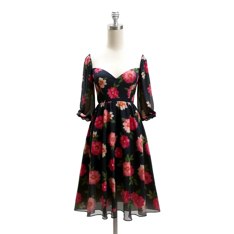 Vestido Midi Floral