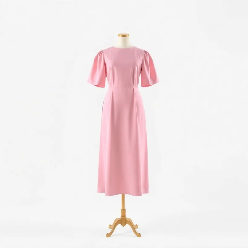 Vestido Midi Tulipa Rosa