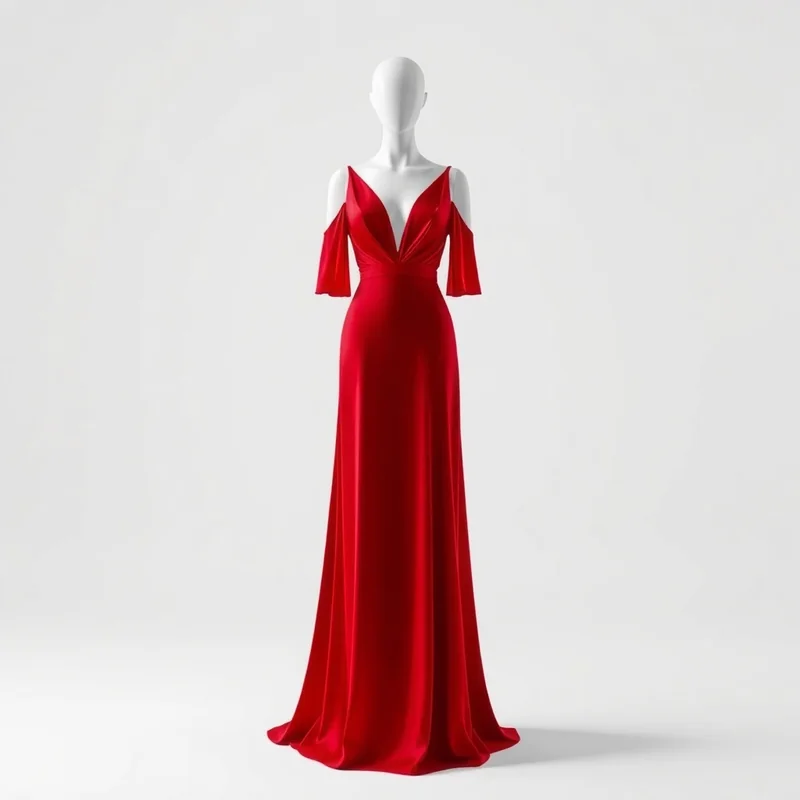 Vestido Longo Festa Vermelho