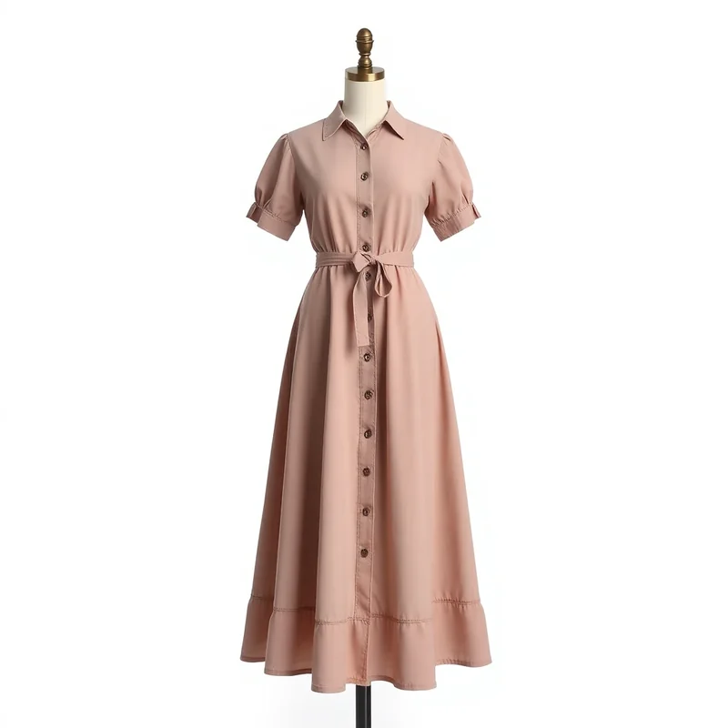 Vestido Retro Cintura Alta