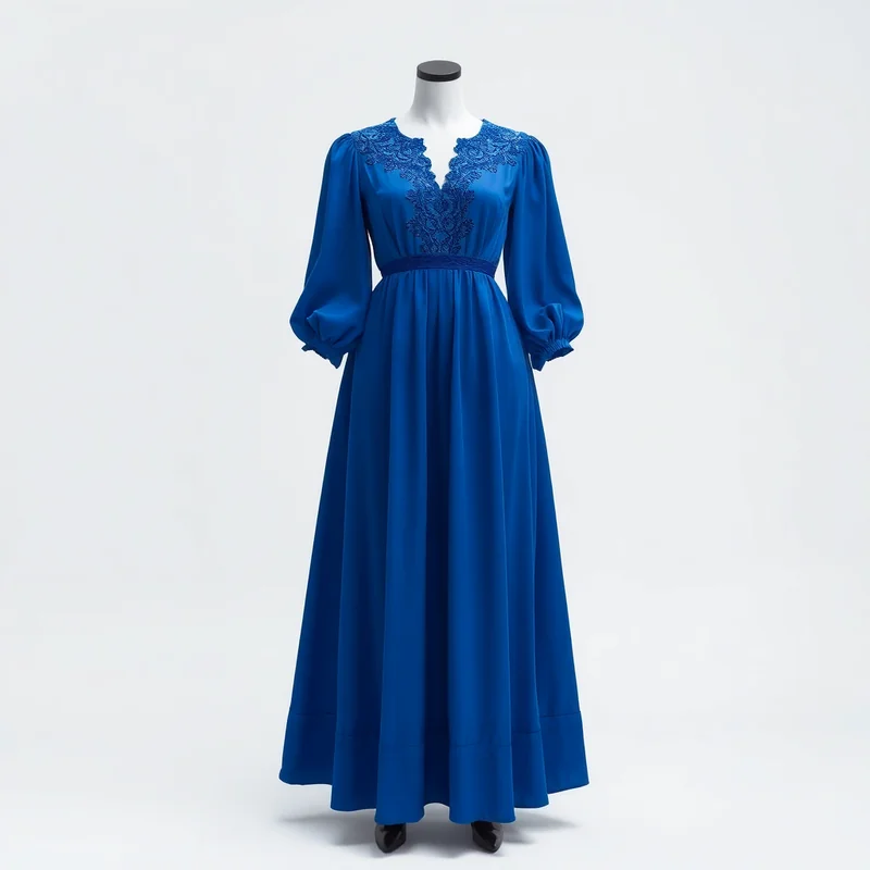 Vestido Longo Festa Azul Escuro