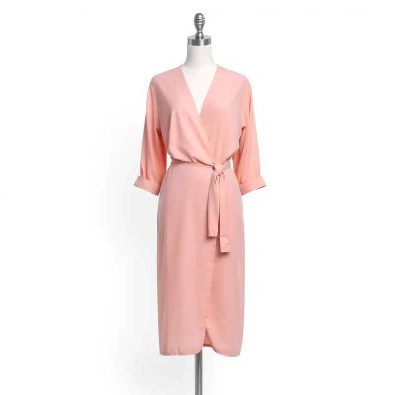 Vestido Envelope Rosa Claro