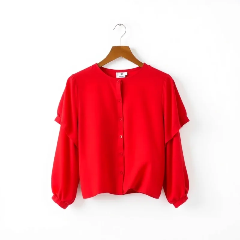 Blusa Gola Alta Vermelha