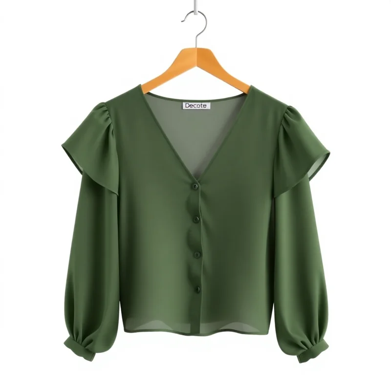 Blusa Decote V Seda