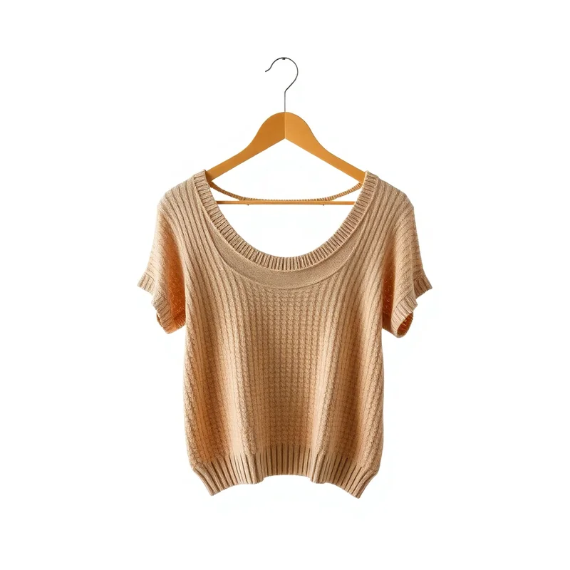 Tricot Feminino Trancado Bege