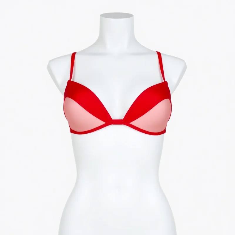 Biquini Cortininha Vermelho