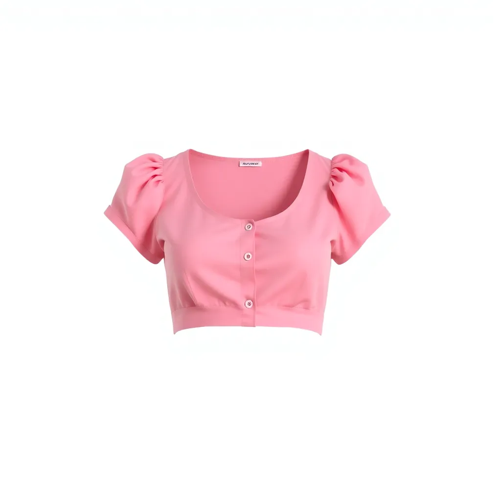 Blusa Cropped Rosa